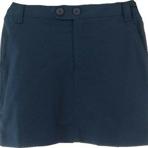 NWT‎ LANDS' END CHINO SHORT CLASSIC NAVY SKORT 8